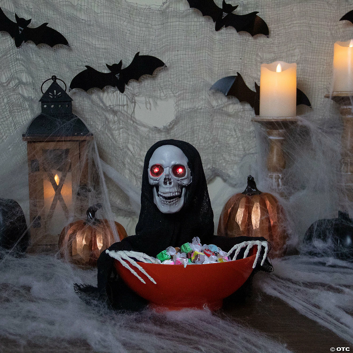 10.5" Animated Grim Reaper Halloween Candy Bowl 2 10.5" Animated Grim Reaper Halloween Candy Bowl - Image 2