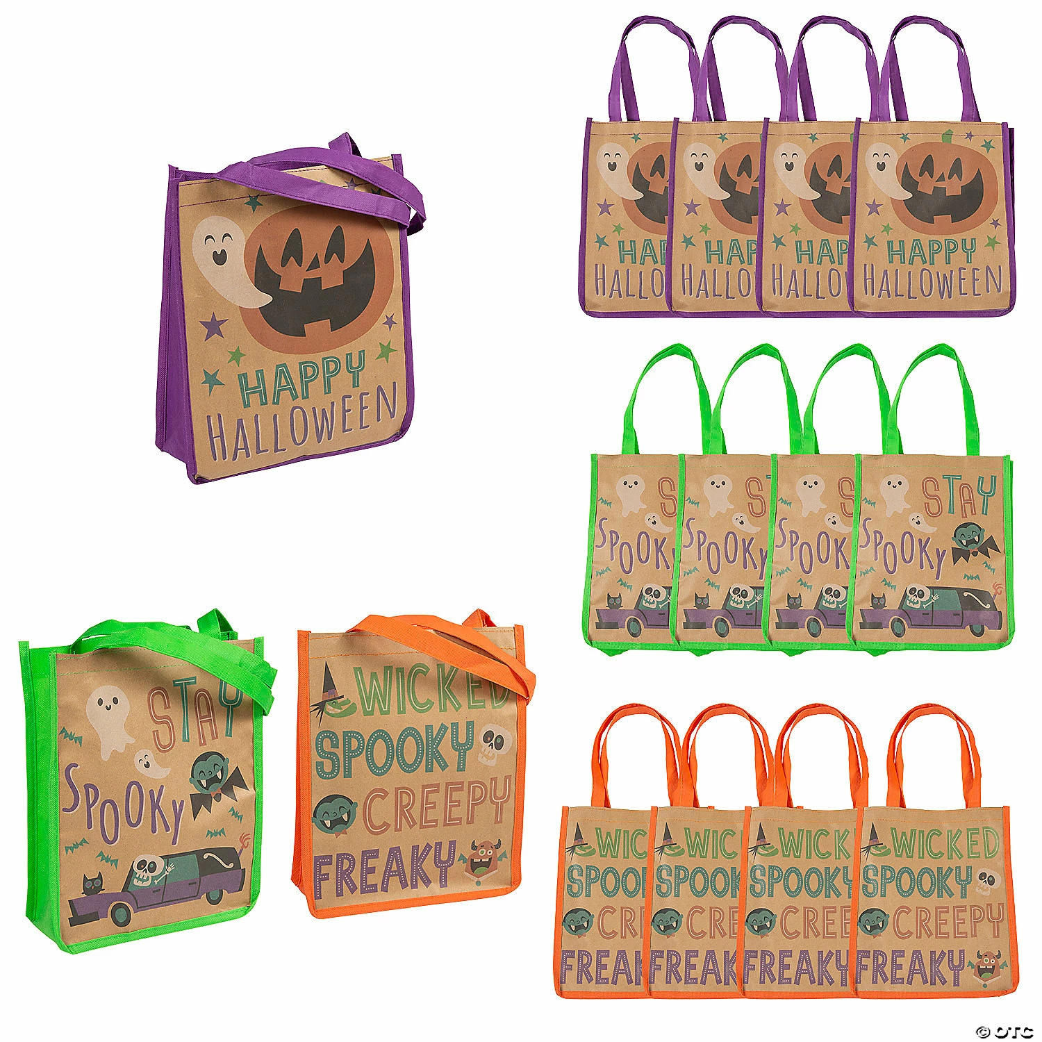 10" x 12" Large Nonwoven Halloween Tote Bags - 12 Pc. 1 10" x 12" Large Nonwoven Halloween Tote Bags - 12 Pc.