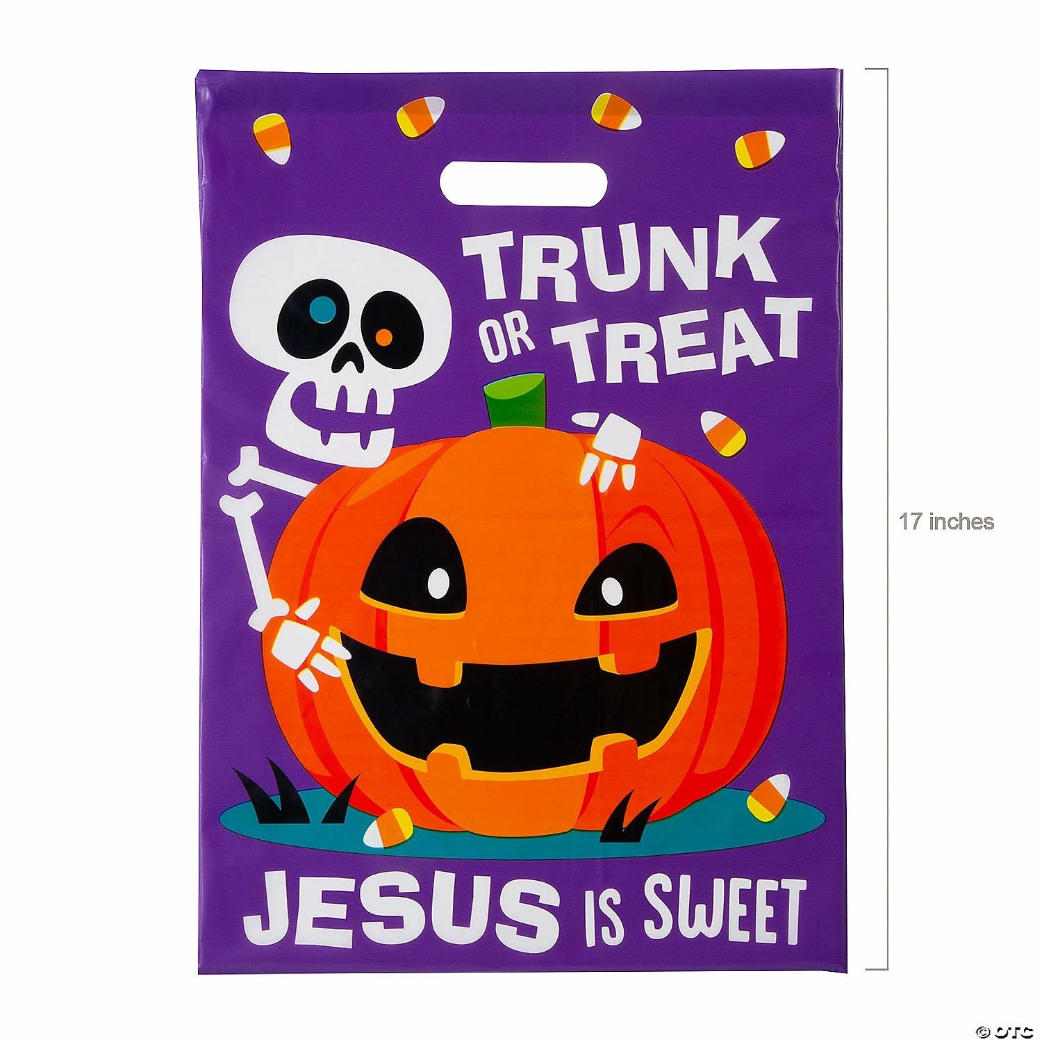 12 1/2" x 17" Bulk Religious Trunk-or-Treat Plastic Goody Bags - 50 Pc. 2 12 1/2" x 17" Bulk Religious Trunk-or-Treat Plastic Goody Bags - 50 Pc. - Image 2