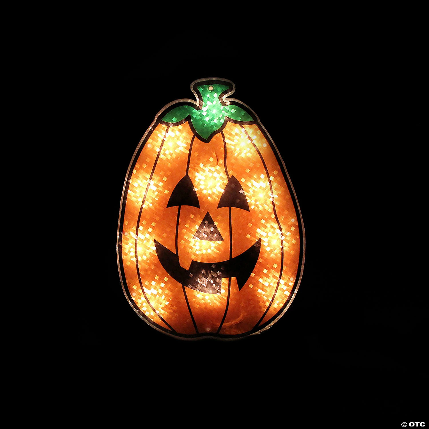 12" Lighted Jack-O-Lantern Halloween Window Silhouette 2 12" Lighted Jack-O-Lantern Halloween Window Silhouette - Image 2