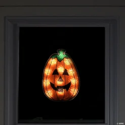 12" Lighted Jack-O-Lantern Halloween Window Silhouette 6 12" Lighted Jack-O-Lantern Halloween Window Silhouette -Halloween Decorations Shop 12 lighted jack o lantern halloween window silhouette14256745 a02