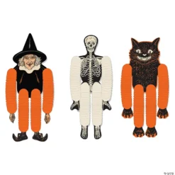 14" Vintage Halloween Ceiling Decorations - 3 Pc.