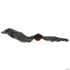 30" Hanging Halloween Bat Decoration with Red Eyes