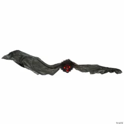 30" Hanging Halloween Bat Decoration with Red Eyes
