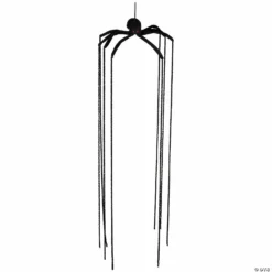 6' Black Long Legged Spider Halloween Decoration