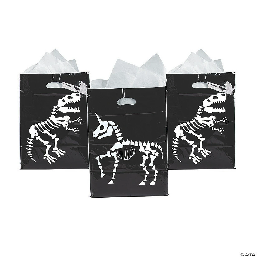 Animal Skeleton Trick-or-Treat Goody Bags - 50 Pc. 1 Animal Skeleton Trick-or-Treat Goody Bags - 50 Pc.