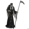 Animated Lunging Reaper with Digital Eyes Halloween Decoration