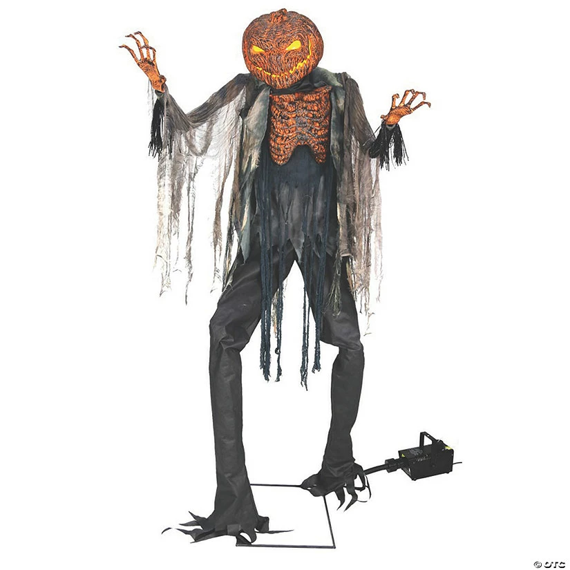 Animated Scorched Scarecrow with Fog Machine 1 Animated Scorched Scarecrow with Fog Machine