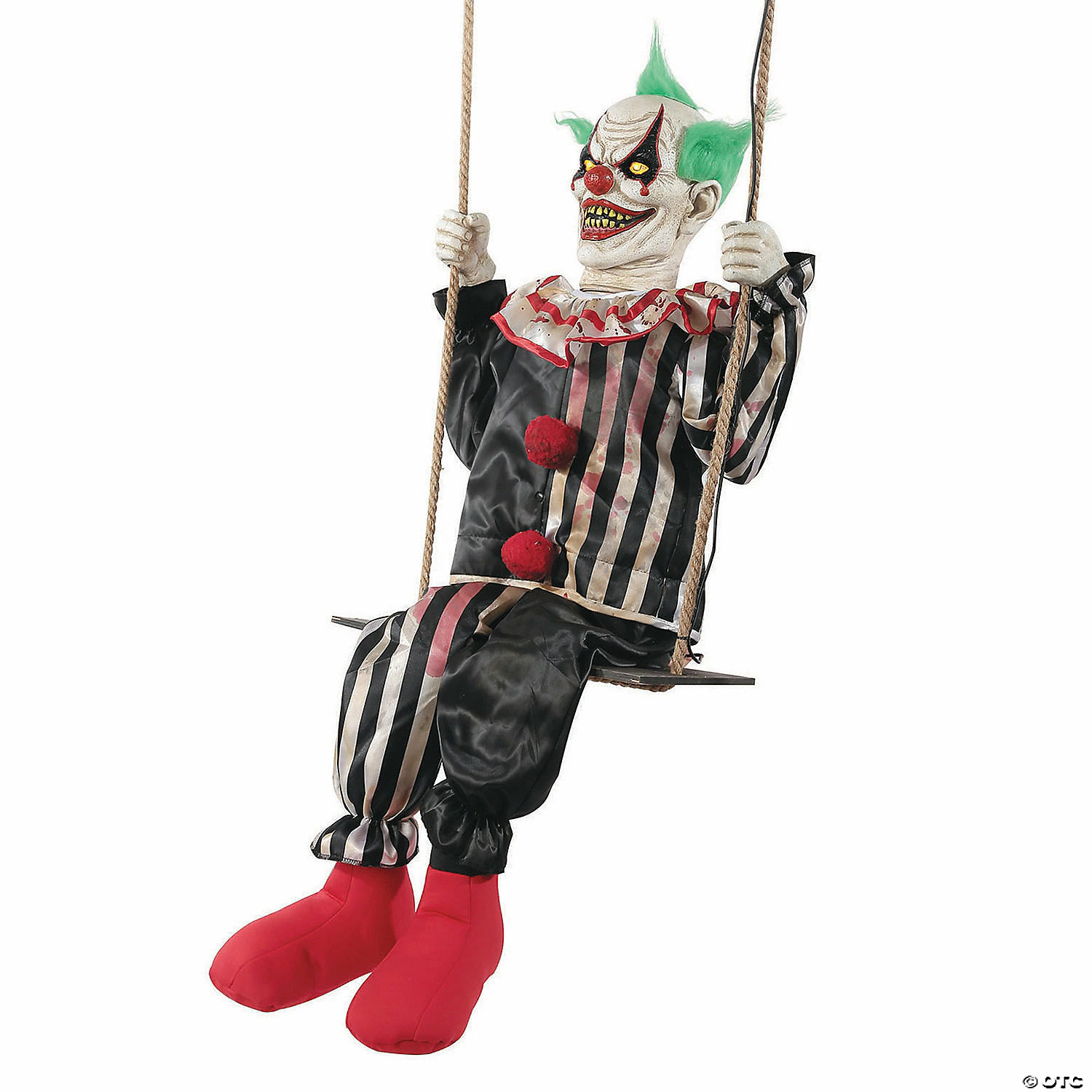 Animated Swinging Chuckles Clown Halloween Decoration 1 Animated Swinging Chuckles Clown Halloween Decoration