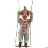 Animated Swinging Happy Clown Halloween Decoration