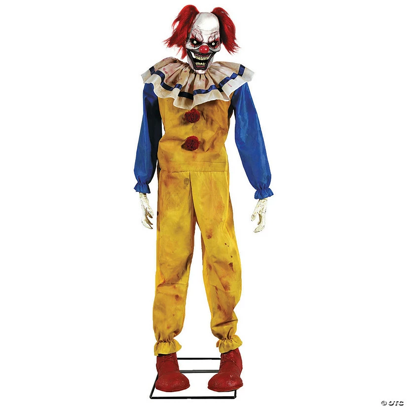 Animated Twitching Clown Halloween Decoration 1 Animated Twitching Clown Halloween Decoration