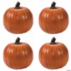 Bulk Orange Foam Pumpkins - 4 Pc.