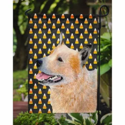 Caroline's Treasures, Halloween, Australian Cattle Dog Candy Corn Halloween Portrait Flag Garden Size, 11.25 x 15.5, Dogs -Halloween Decorations Shop carolines treasures halloween australian cattle dog candy corn halloween portrait flag garden size 11 25 x 15 5 dogs14148163 a02NOWA
