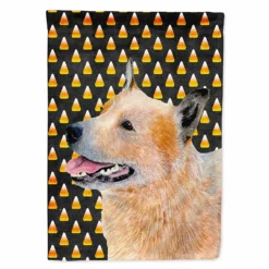 Caroline's Treasures, Halloween, Australian Cattle Dog Candy Corn Halloween Portrait Flag Garden Size, 11.25 x 15.5, Dogs
