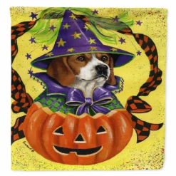 Caroline's Treasures, Halloween, Beagle Halloweenie Flag Canvas House Size, 28 x 40, Dogs