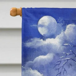 Caroline's Treasures, Halloween, Bichon Frise Halloween Haunted House Flag Canvas House Size, 28 x 40, Dogs -Halloween Decorations Shop carolines treasures halloween bichon frise halloween haunted house flag canvas house size 28 x 40 dogs14195552 a02NOWA