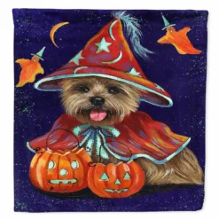 Caroline's Treasures, Halloween, Cairn Terrier Halloween Witch Flag Canvas House Size, 28 x 40, Dogs