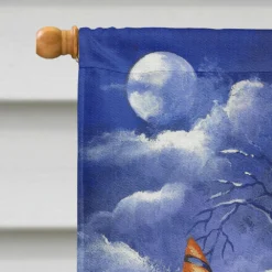 Caroline's Treasures, Halloween, Cavalier Spaniel Halloween House Flag Canvas House Size, 28 x 40, Dogs -Halloween Decorations Shop carolines treasures halloween cavalier spaniel halloween house flag canvas house size 28 x 40 dogs14195493 a02NOWA