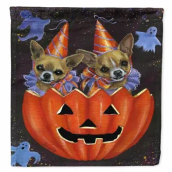Caroline's Treasures, Halloween, Chihuahua Halloweenies Flag Canvas House Size, 28 x 40, Dogs