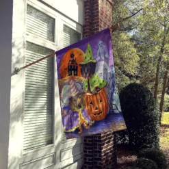 Caroline's Treasures, Halloween, Dachshund Halloween Haunted House Flag Canvas House Size, 28 x 40, Dogs -Halloween Decorations Shop carolines treasures halloween dachshund halloween haunted house flag canvas house size 28 x 40 dogs14195317 a01NOWA