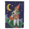 Caroline's Treasures, Halloween, Fox Terrier Halloween Trick or Treat Flag Garden Size, 11.25 x 15.5, Dogs