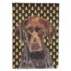 Caroline's Treasures, Halloween, German Shorthaired Pointer Candy Corn Halloween Portrait Flag Garden Size, 11.25 x 15.5, Dogs