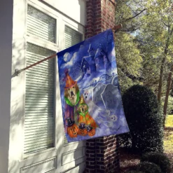 Caroline's Treasures, Halloween, Golden Retriever Halloween Flag Canvas House Size, 28 x 40, Dogs -Halloween Decorations Shop carolines treasures halloween golden retriever halloween flag canvas house size 28 x 40 dogs14195358 a01NOWA