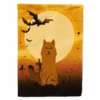 Caroline's Treasures, Halloween, Halloween Karelian Bear Dog Flag Garden Size, 11.25 x 15.5, Dogs