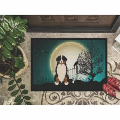 Caroline's Treasures, Halloween, Halloween Scary Bernese Mountain Dog Indoor or Outdoor Mat 24x36, 36 x 24, Dogs -Halloween Decorations Shop carolines treasures halloween halloween scary bernese mountain dog indoor or outdoor mat 24x36 36 x 24 dogs14138779 a02NOWA
