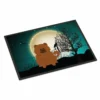 Caroline's Treasures, Halloween, Halloween Scary Chow Chow Red Indoor or Outdoor Mat 24x36, 36 x 24, Dogs