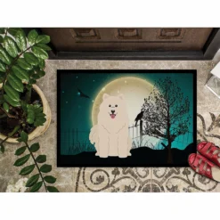Caroline's Treasures, Halloween, Halloween Scary Samoyed Indoor or Outdoor Mat 24x36, 36 x 24, Dogs -Halloween Decorations Shop carolines treasures halloween halloween scary samoyed indoor or outdoor mat 24x36 36 x 24 dogs14125572 a02NOWA