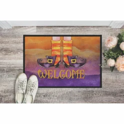 Caroline's Treasures, Halloween, Halloween Welcome Witches Feet Indoor or Outdoor Mat 24x36, 36 x 24, Seasonal -Halloween Decorations Shop carolines treasures halloween halloween welcome witches feet indoor or outdoor mat 24x36 36 x 24 seasonal14138022 a01NOWA