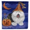 Caroline's Treasures, Halloween, Old English Sheepdog Halloween Flag Canvas House Size, 28 x 40, Dogs