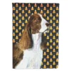 Caroline's Treasures, Halloween, Springer Spaniel Candy Corn Halloween Portrait Flag Garden Size, 11.25 x 15.5, Dogs