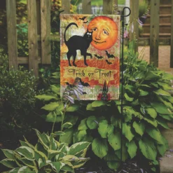 Caroline's Treasures, Halloween, Trick or Treat Moon Halloween Flag Garden Size, 11.25 x 15.5, Seasonal -Halloween Decorations Shop carolines treasures halloween trick or treat moon halloween flag garden size 11 25 x 15 5 seasonal14141982 a01NOWA