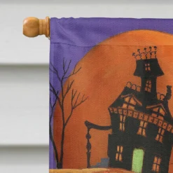 Caroline's Treasures, Halloween, Yorkie Halloween Haunted House Flag Canvas House Size, 28 x 40, Dogs -Halloween Decorations Shop carolines treasures halloween yorkie halloween haunted house flag canvas house size 28 x 40 dogs14195318 a02NOWA