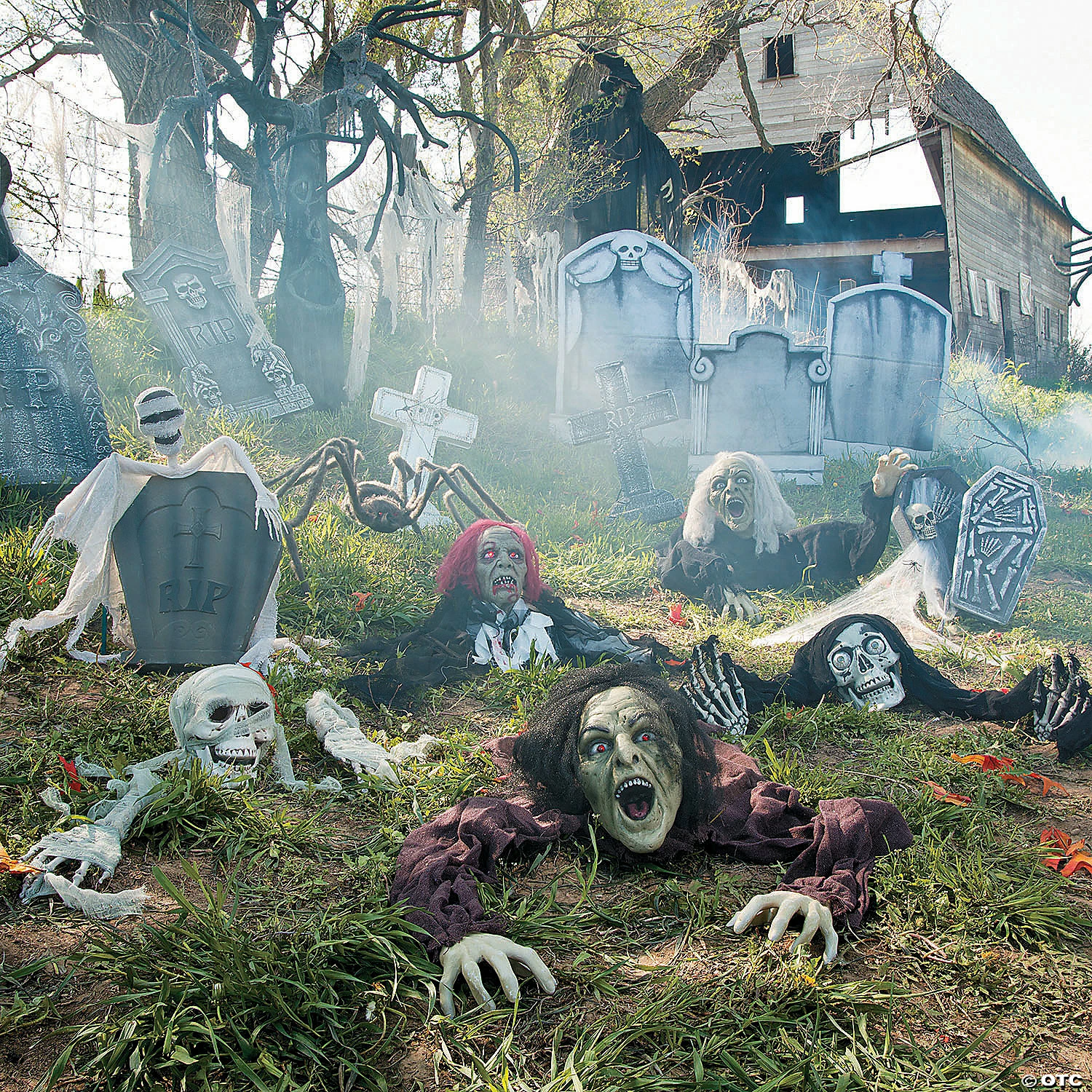 Clawing Zombie Groundbreaker with LED Eyes Halloween Decoration 4 Clawing Zombie Groundbreaker with LED Eyes Halloween Decoration - Image 4