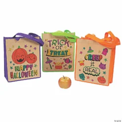 Color Your Own Large Halloween Tote Bags - 12 Pc. -Halloween Decorations Shop color your own large halloween tote bags 12 pc 13851826 a01