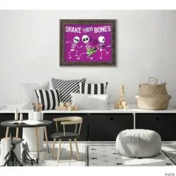 Creative Gallery "Shake Them Bones - Purple" Barn Wood Framed Wall Art Print