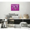Creative Gallery "Shake Them Bones - Purple" Canvas Wall Art Print
