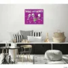 Creative Gallery "Shake Them Bones - Purple" Metal Wall Art Print