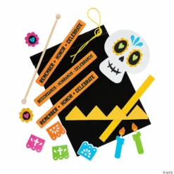 Day of the Dead Banner Craft Kit – Makes 12 -Halloween Decorations Shop day of the dead banner craft kit makes 1214115102 a01