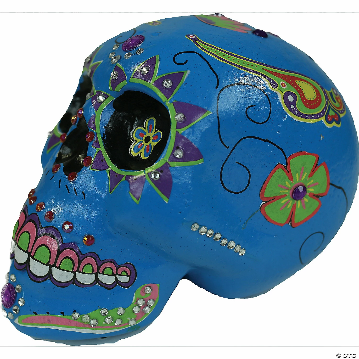 Day Of The Dead Blue Sugar Skull 3 Day Of The Dead Blue Sugar Skull - Image 3
