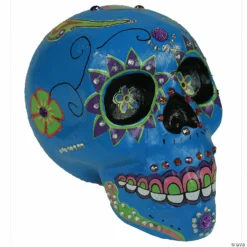 Day Of The Dead Blue Sugar Skull 7 Day Of The Dead Blue Sugar Skull -Halloween Decorations Shop day of the dead blue sugar skullss73056 a03