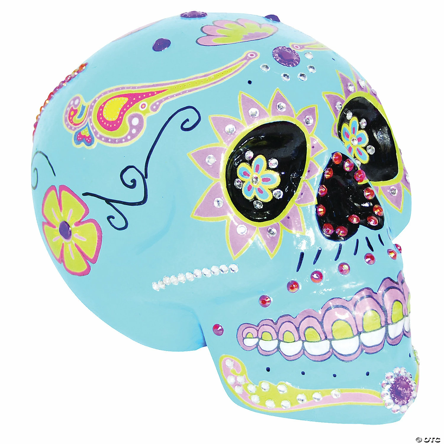 Day Of The Dead Blue Sugar Skull 1 Day Of The Dead Blue Sugar Skull