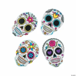 Day of the Dead Coasters - 12 Pc. -Halloween Decorations Shop day of the dead coasters 12 pc 13776029 a01