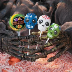 Day of the Dead Lollipops - 12 Pc. -Halloween Decorations Shop day of the dead lollipops 12 pc 25 6299 a01