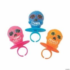 Day of the Dead Ring Lollipops - 18 Pc. -Halloween Decorations Shop day of the dead ring lollipops 18 pc 13962474 a02