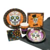 Day of the Dead Tableware Kit for 8 Guests