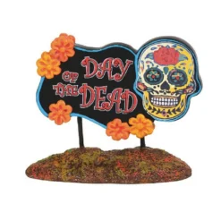 Department 56 Halloween Village Day Of The Dead Sign Accessory Figurine 6003230